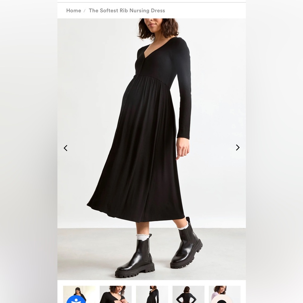 Hatch Softest Rib Maternity Dress